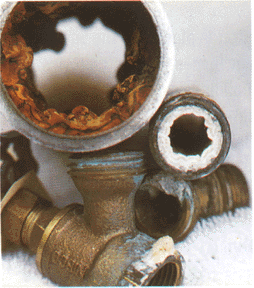 hard water pipes